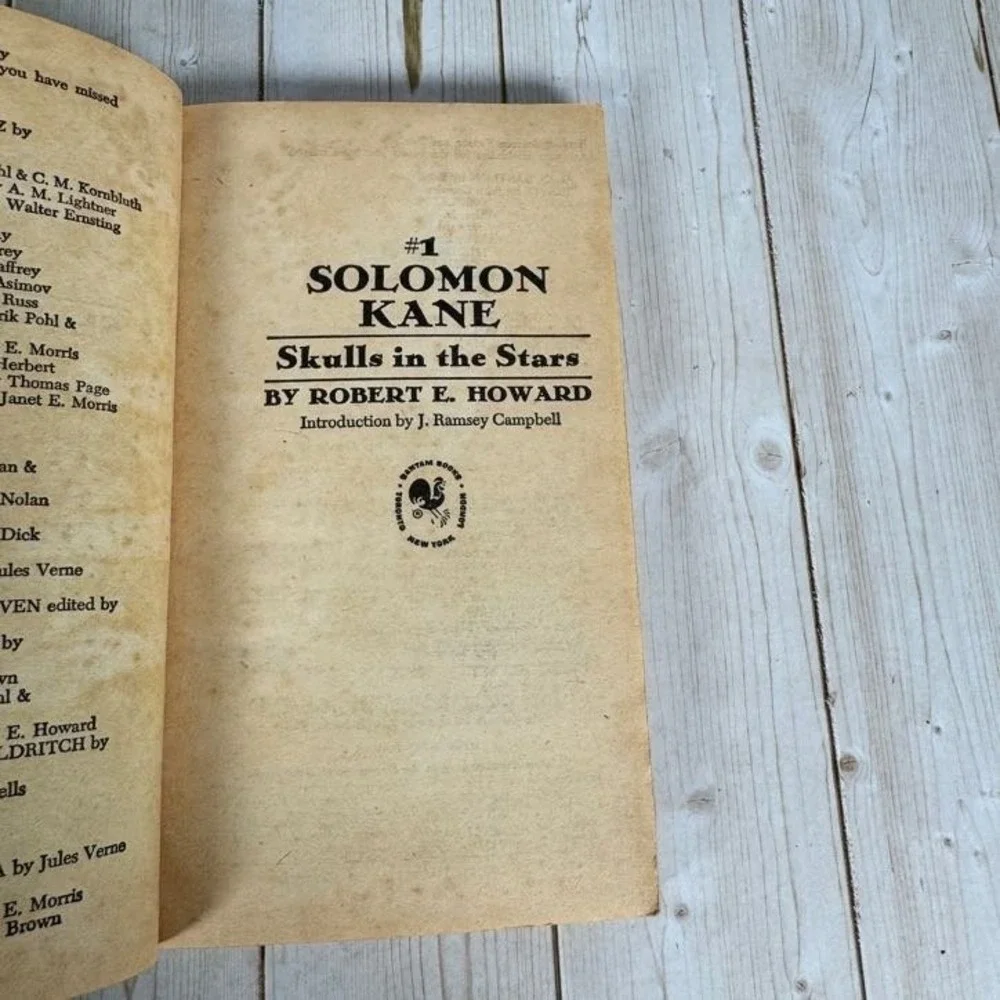 Solomon Kane Skulls in the Stars Robert E. Howard 1978 First Paperback Bantam